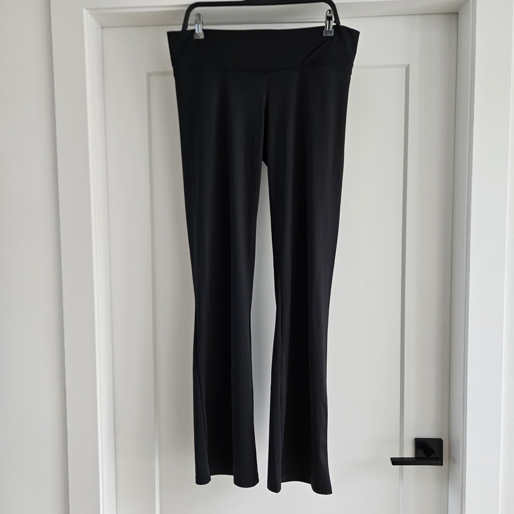 Fig Clothing Sleek Black Stretchy Travel Pants Straight Leg Size XL